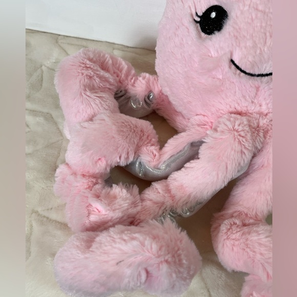 Octopus Pink Silver Plush Stuffed Animal Walgreens Soft Sea Creature Ocean Life - Picture 7 of 13